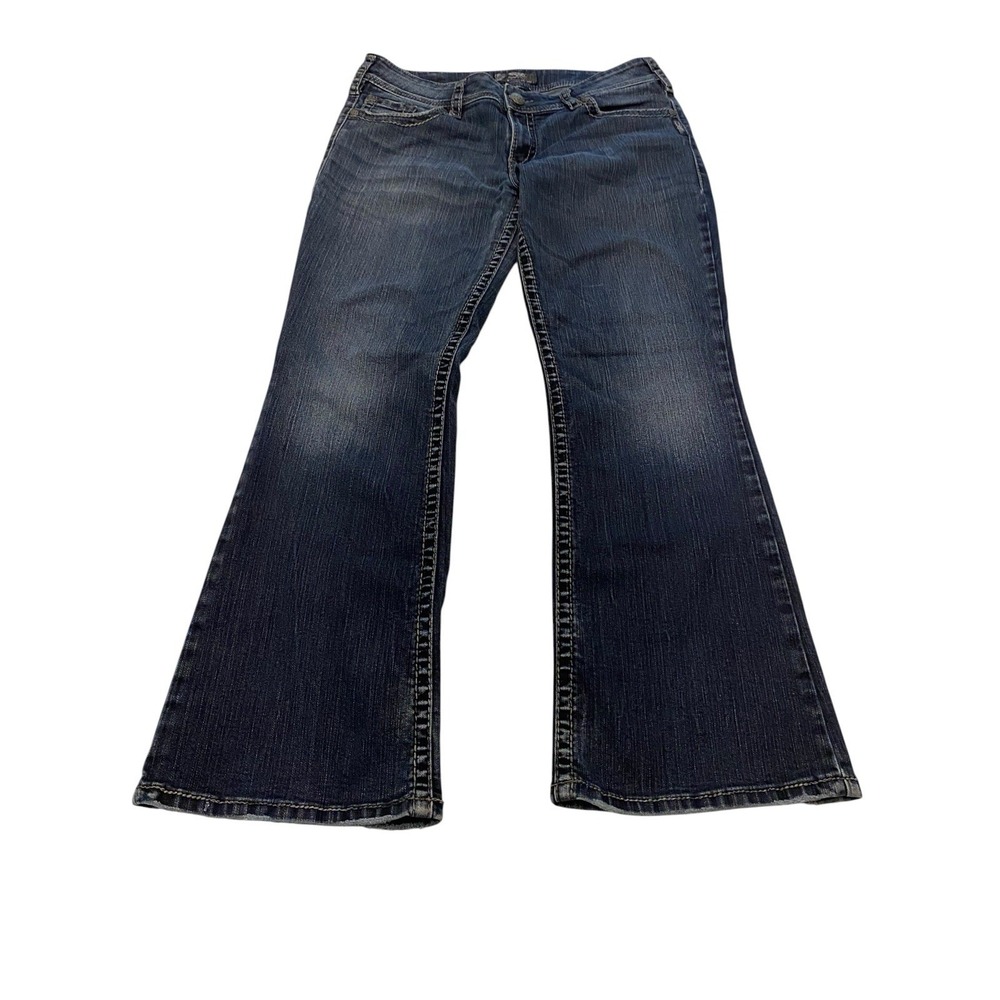 Silver Jeans Co. Suki Surplus Bootcut Jeans W34 L30 Dark Wash Low Rise